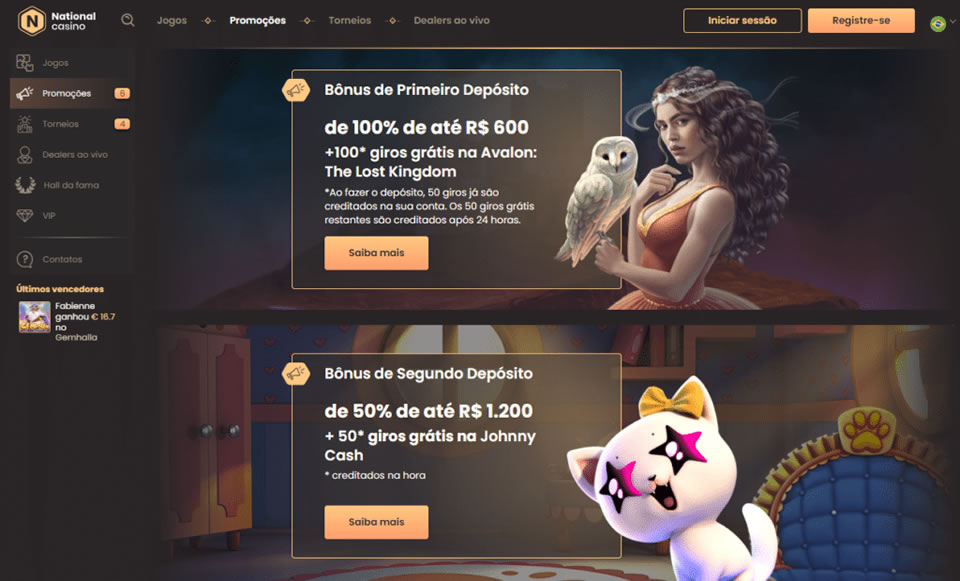 productsbrazino777.comptbodog cachorro O bônus do cassino é um dos maiores do mercado e os jogadores receberão 100% do valor do seu primeiro depósito, até o máximo de R$ 10.000. O valor mínimo do depósito é de R$ 70, o rollover é bônus + 25 vezes o valor do depósito e o prazo de validade é de 30 dias.